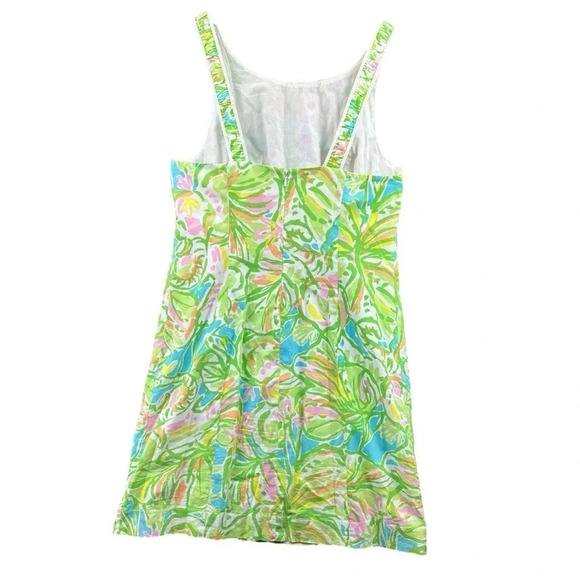 Lilly Pulitzer Fryer Shift Dress in Elephant Ears Print Style 70709 Size 6 - Picture 3 of 6